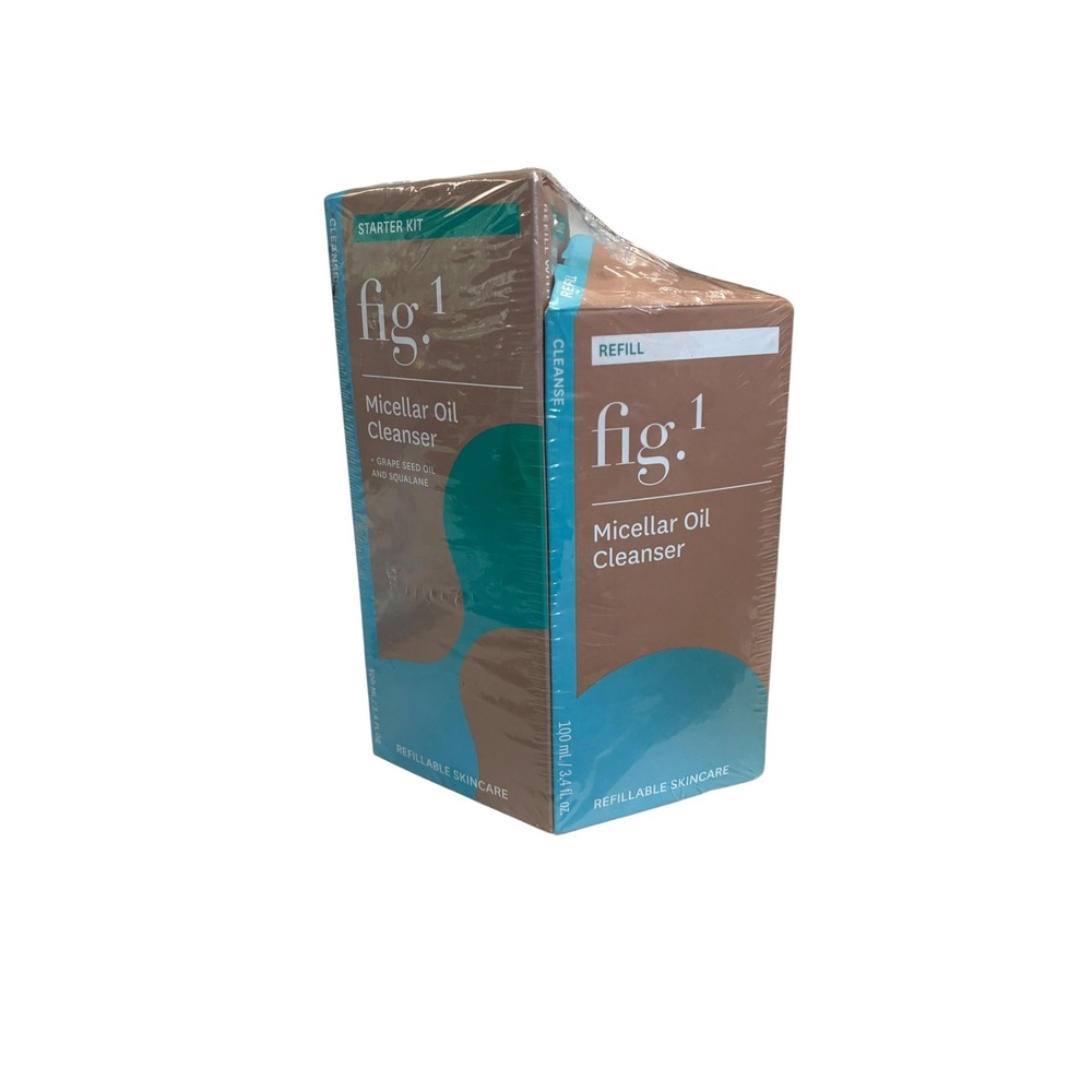 Fig.1 Micellar Oil Cleanser Starter Kit + Refill 100mL/3.4 fl oz Each New Sealed